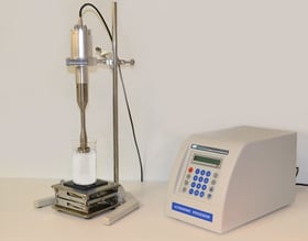 LSP-500 Laboratory-Scale Ultrasonic Liquid Processor used for candle experiment