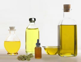 variety of carrier oils for THC and CBD formulations