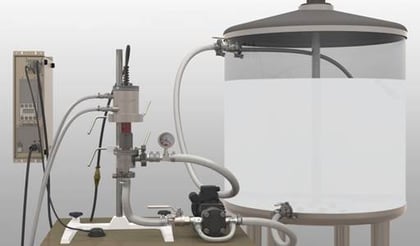Producing Nanoemulsions with ISP-3000 Ultrasonic Processor Flow-through Mode Producing Nanoemulsions with ISP-3000 Ultrasonic Processor Flow-through Mode