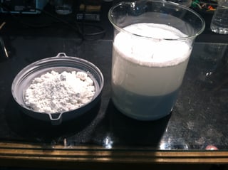 calcium carbonate CaCO3 sample preparation