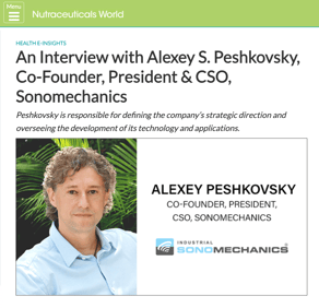 Nutraceutical World Feature Alexey Peshkovsky