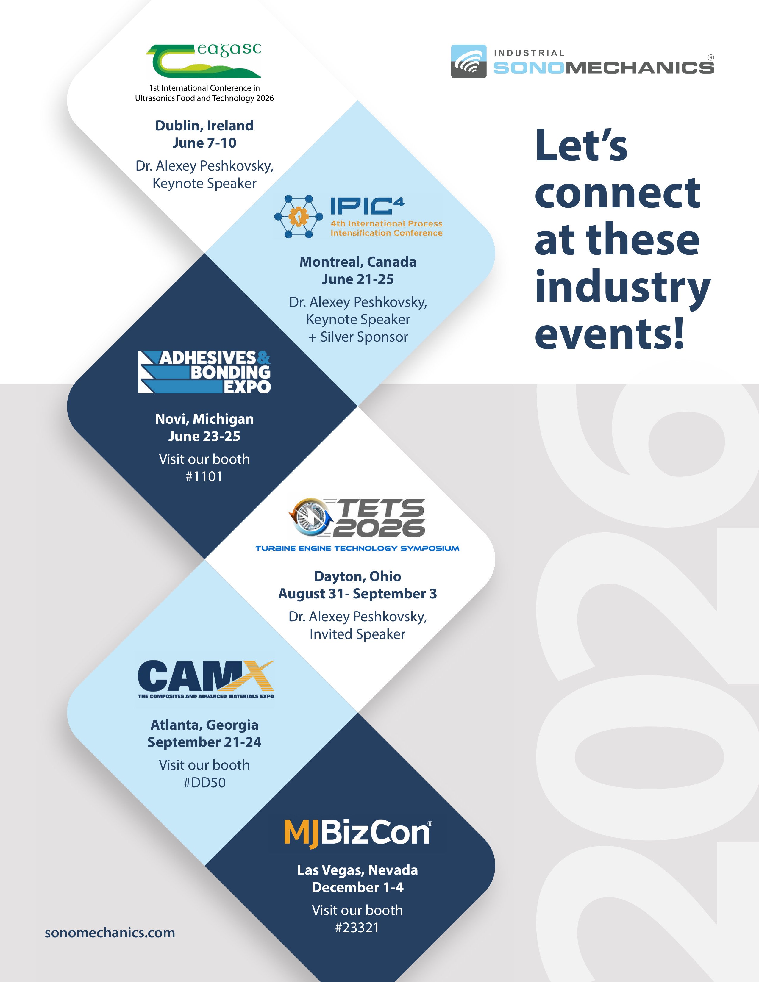 Let's connect at these industry events!